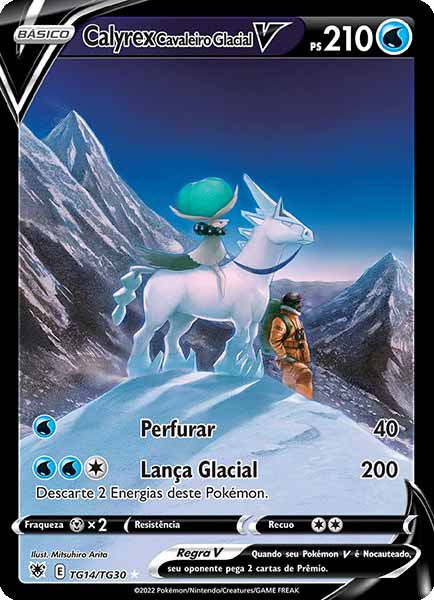Carta Ice Rider Calyrex V (TG14)