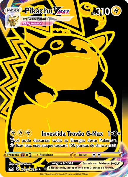 Carta Pikachu VMAX (TG29)