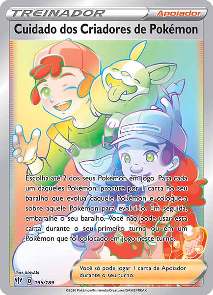 Carta Pokémon Breeder's Nurturing (195 / 189)