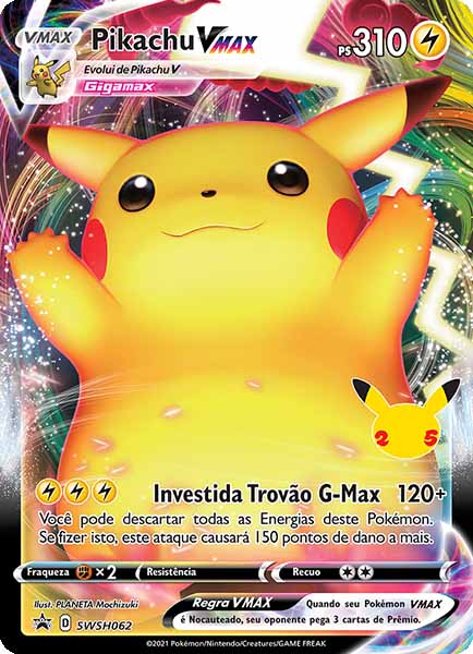 Carta Pikachu VMAX (SWSH062)
