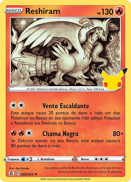 Carta Reshiram (2 / 25)