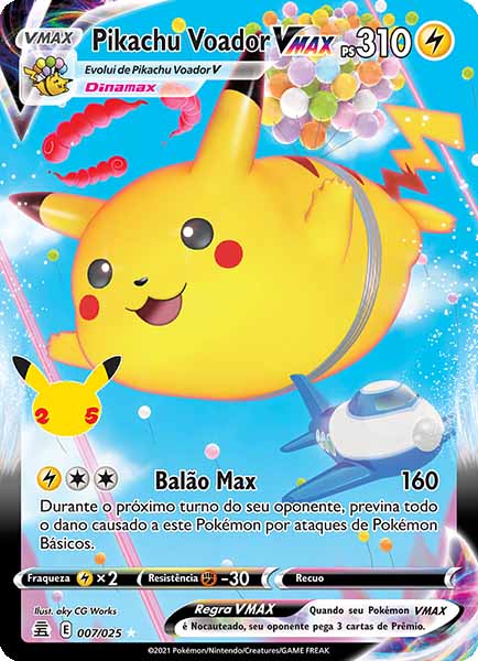 Carta Pikachu Voador-VMAX (7 / 25)