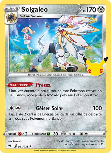 Carta Solgaleo (21 / 25)