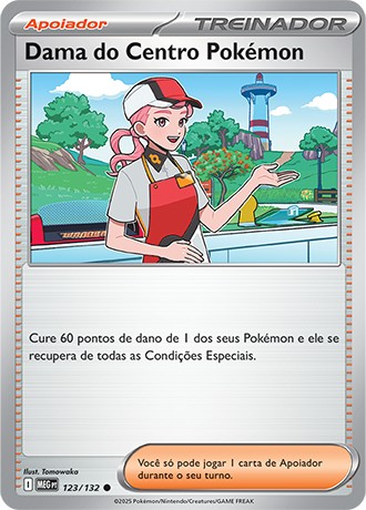 Carta Pokémon Center Lady (123 / 132)