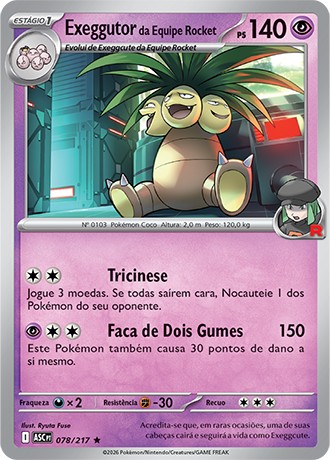 78 / 217 - Exeggutor da Equipe Rocket