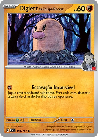 100 / 217 - Diglett da Equipe Rocket