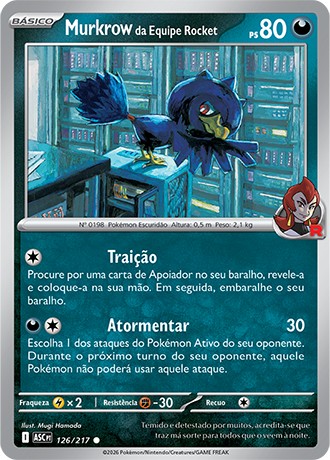 126 / 217 - Murkrow da Equipe Rocket