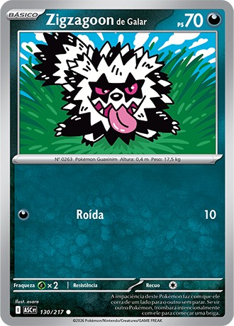 130 / 217 - Zigzagoon de Galar