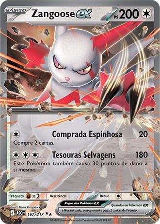 167 / 217 - Zangoose ex
