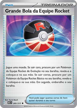 205 / 217 - Grande Bola da Equipe Rocket