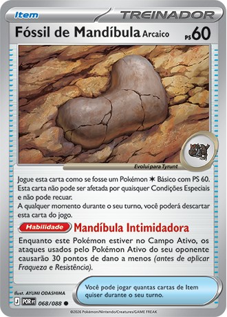 68 / 88 - Fóssil de Mandíbula Arcaico