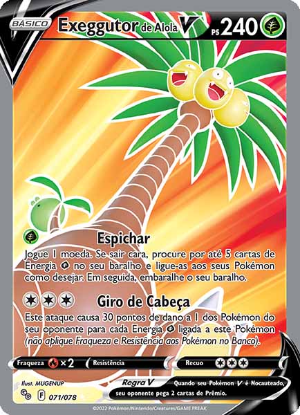 Carta Exeggutor de Alola-V (71 / 78)