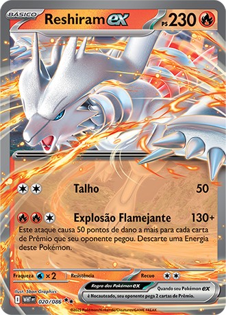 Carta Reshiram ex (20 / 86)