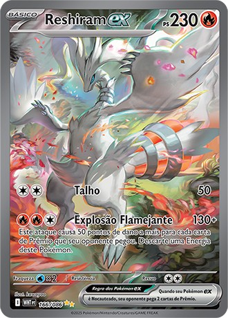 Carta Reshiram ex (166 / 86)