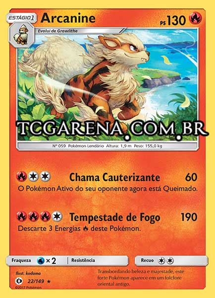 Carta Arcanine (22 / 149)