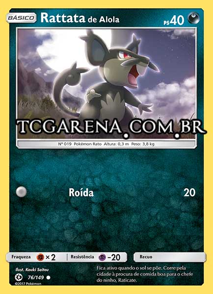 Carta Alolan Rattata (76 / 149)