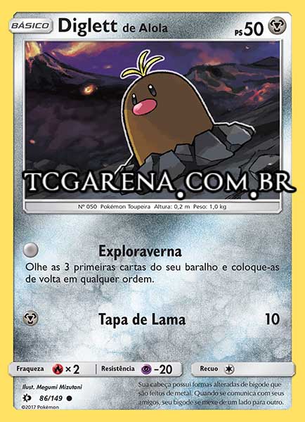 Carta Alolan Diglett (86 / 149)