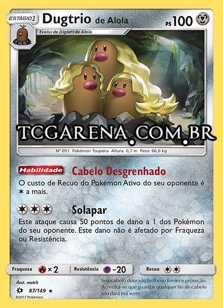 Carta Alolan Dugtrio (87 / 149)