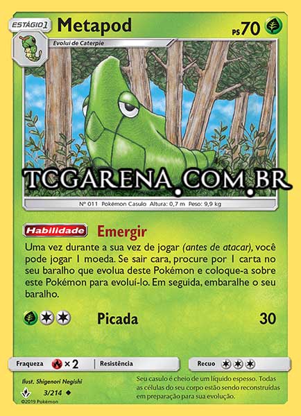 Carta Metapod (3 / 214)