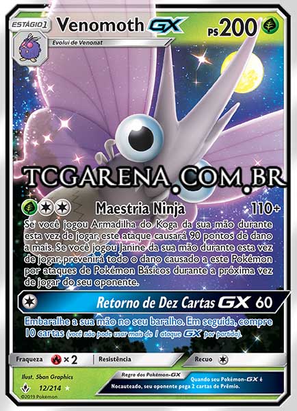 Carta Venomoth-GX (12 / 214)