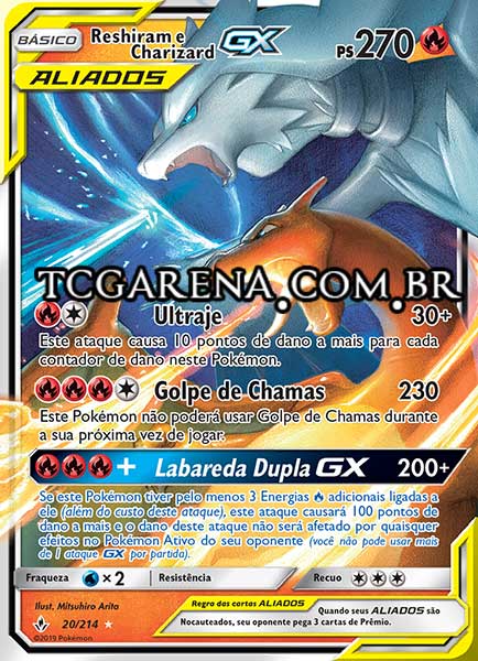 Carta Reshiram & Charizard-GX (20 / 214)