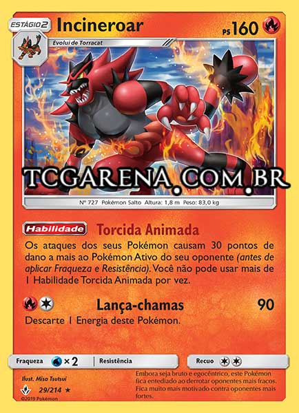 Carta Incineroar (29 / 214)