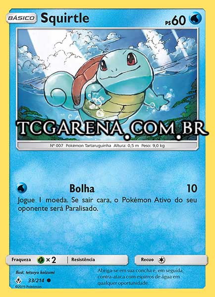 Carta Squirtle (33 / 214)