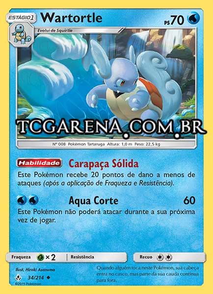 Carta Wartortle (34 / 214)