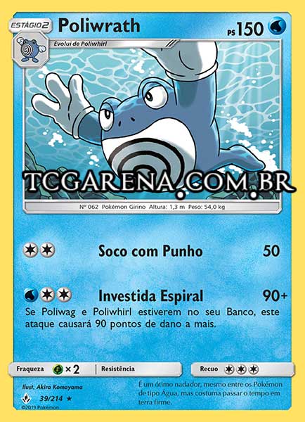 Carta Poliwrath (39 / 214)