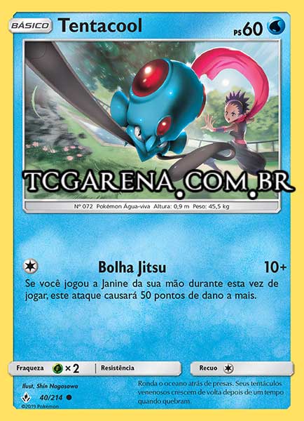 Carta Tentacool (40 / 214)