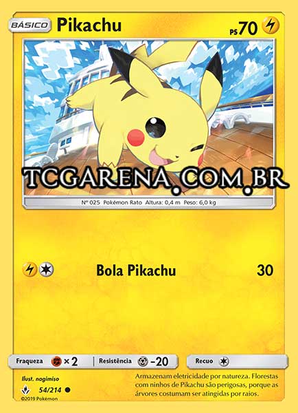 Carta Pikachu (54 / 214)