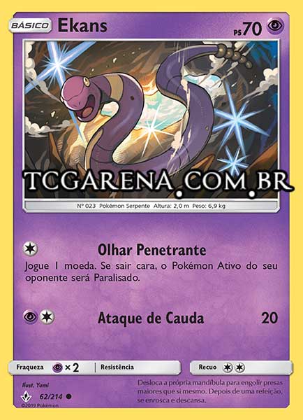 Carta Ekans (62 / 214)