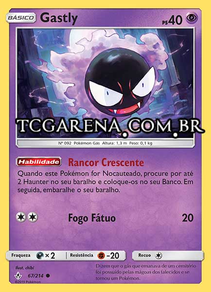 Carta Gastly (67 / 214)