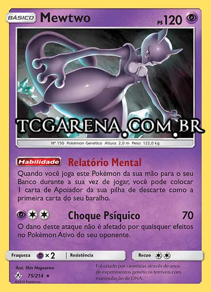 Carta Mewtwo (75 / 214)