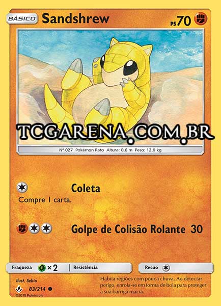 Carta Sandshrew (83 / 214)