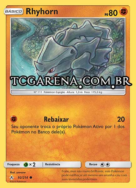 Carta Rhyhorn (92 / 214)