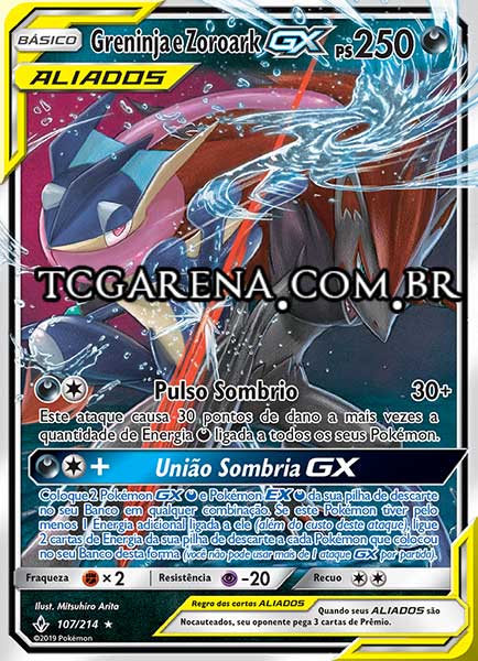 Carta Greninja & Zoroark-GX (107 / 214)