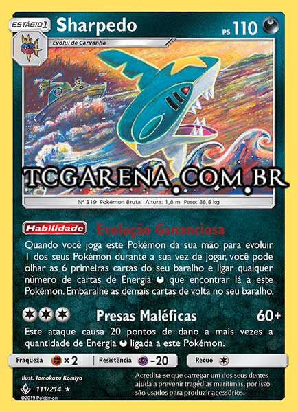 Carta Sharpedo (111 / 214)