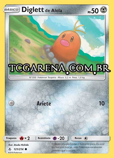 Carta Alolan Diglett (121 / 214)