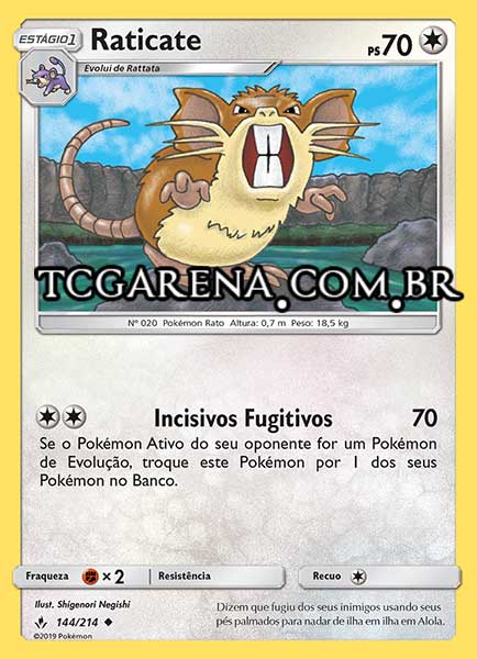 Carta Raticate (144 / 214)