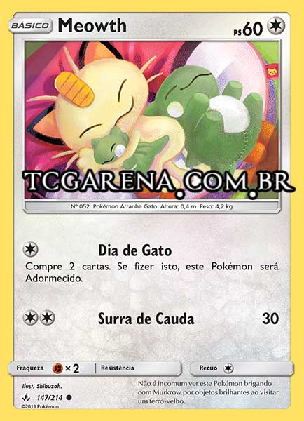 Carta Meowth (147 / 214)