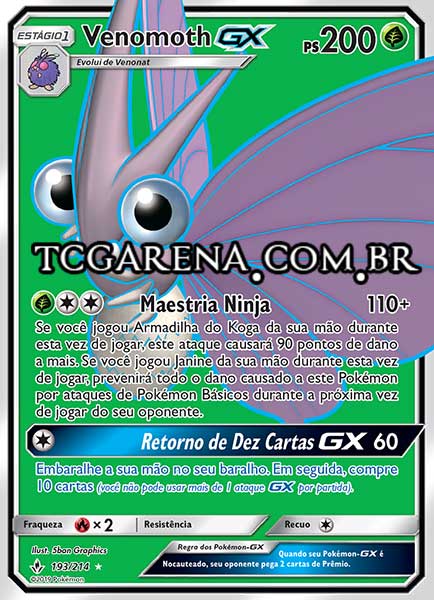 Carta Venomoth-GX (193 / 214)