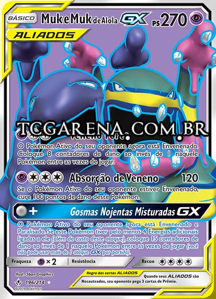 Carta Muk & Alolan Muk-GX (196 / 214)