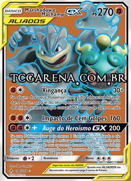 Carta Marshadow & Machamp-GX (198 / 214)