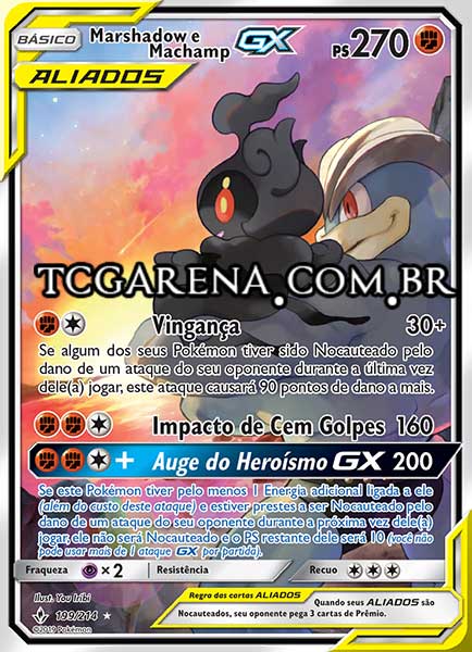 Carta Marshadow & Machamp-GX (199 / 214)