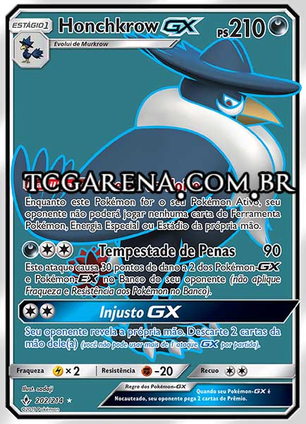 Carta Honchkrow-GX (202 / 214)