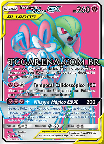 Carta Gardevoir & Sylveon-GX (204 / 214)