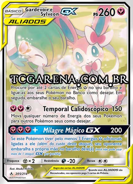 Carta Gardevoir & Sylveon-GX (205 / 214)