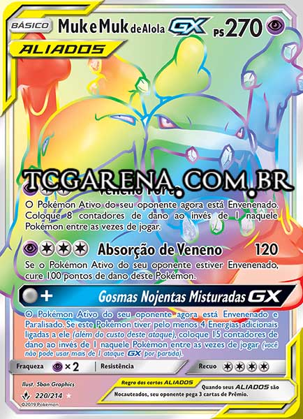 Carta Muk & Alolan Muk-GX (220 / 214)