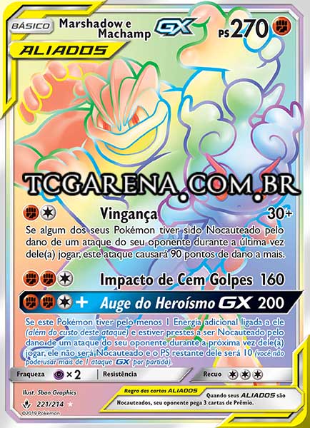 Carta Marshadow & Machamp-GX (221 / 214)